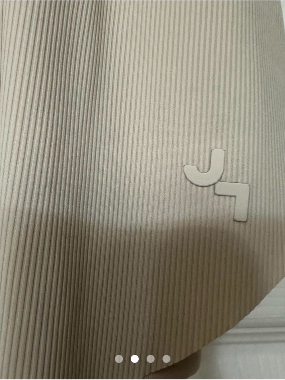 JoyLab Flowy Ribbed Drawstring Shorts in Taupe - Picture 4 of 4